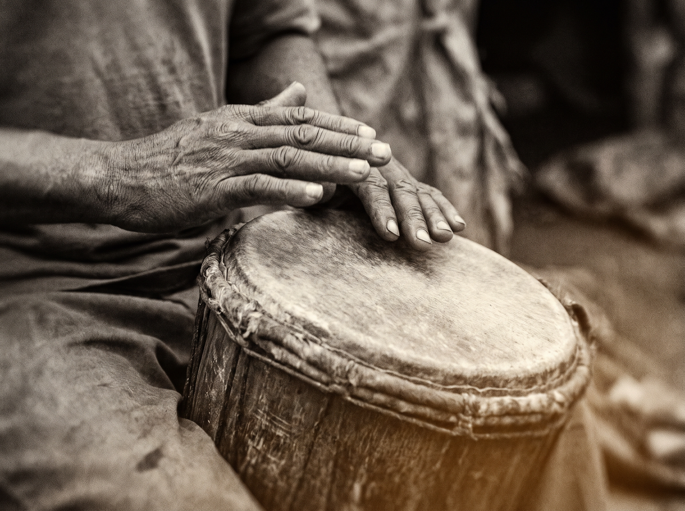 Tanzania: Beats of Resistance Hands playing a traditional East African ngoma drum